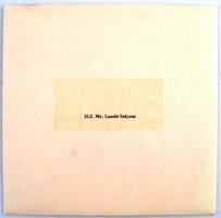 II. Abdullah(1962-) jordán király üdvözlő lapja Sólyom László egykori köztársaság elnöknek, nyomtato...