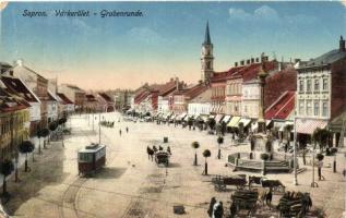 Sopron, Várkerület, villamos (b)