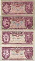 1949-1992. 100Ft (4x) T:III-,III,II-