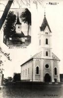1932 Palló, Pallo; A régi és az új templom, Foto-Ateiler TERID / the old and the new churches, photo