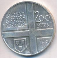 1977. 200Ft Ag "Festők II. / Mányoki Ádám" T:BU ujjlenyomat  Adamo EM53