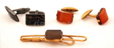 2 pár mandzsettagomb + 1 db nyakkendőtű