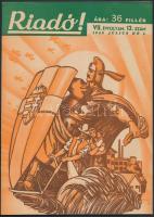 1943 A "Riadó!" a Légoltalmi Liga lapja VII. évfolyamának 13. száma