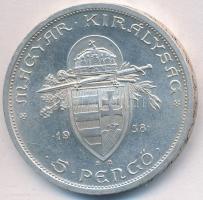 1938. 5P Ag "Szent István" T:2
Adamo P8.1