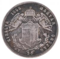 1868GYF 1Ft Ag "Ferenc József / Angyalos címer" Gyulafehérvár T:2,2- patina
Hungary 1868G...