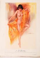 1925 Eros, 4. évfolyam 43. szám, francia erotikus magazin, színes illusztrációkkal /
French erotic ...