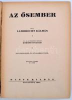 Lambrecht Kálmán: Az ősember. Bp., 1931, Dante (Ősvilágok élete). Megviselt vászonkötésben, gerince ...