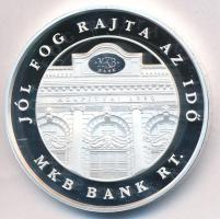 Fákó Árpád (1963-) 2005. "55 éves az MKB" Ag emlékérem dísztokban (31,03g/0.999/42,5mm) T:...