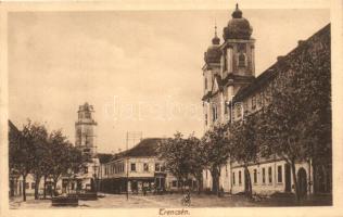 Trencsén, Jezsuita templom, üzletek / church, shops