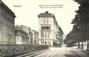 Budapest I. Budai korzó, Fiume szálloda (ragasztónyom / gluemark)