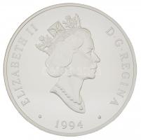 Kanada 1992. 20$ Ag "Vickers Vedette - Wilfred T. Reid" aranyozott portré, eredeti dísztok...