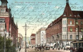 Budapest II. Margit körút, villamos, lovaskocsi, Margit Park (EK)