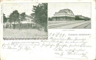 1899 Gödöllő, Erzsébet királyné szálloda, vasútállomás (b)