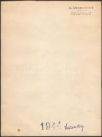 1944 Katonák, II. világháborús fotó,dr. Drach Ervin bélyegzővel, 23x17cm