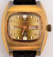 Citizen 28800 női karóra, naptáras, működik, jelzett, bőr szíjjal