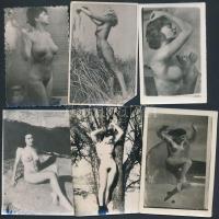 20 db különböző erotikus fotó, 9x6 és 11x9 cm közötti méretekben / 20 erotic photos, 9x6-11x9 cm