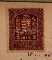 1916 Lakatos segédlevél, kiadta Polgár és Müller (Bp., VI. ker. Kövér Lajos u. 26.), sok okmánybélye...