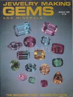 1986 ápr. és márc. Gems, amerikai drágakő és ékszer magazin, pp.:69, 28x21cm