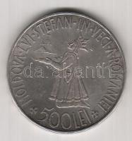 Románia 1941. 500L Ag "Moldova" T:2