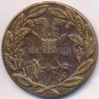 Szerbia 1912. "Első Balkán-háború Emlékérem" aranyozott Br emlékérem. Szign.: Huguenin T:3...