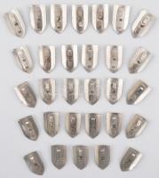 ~1975. "A Polgári Védelem Kiválója" (30x) ezüstözött, zománcozott fém kitüntető jelvények ...