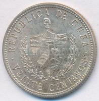 Kuba 1949. 20c Ag T:2 Cuba 1949. 20 Centavos Ag C:XF