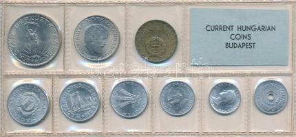 1975. 2f-10Ft 9db klf, érmés forgalmi sor fóliatokban T:1