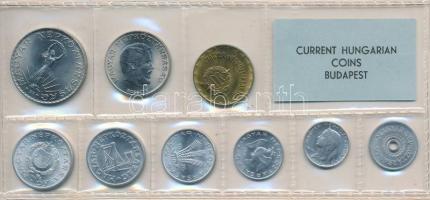 1976. 2f-10Ft 9db klf, érmés forgalmi sor fóliatokban T:1