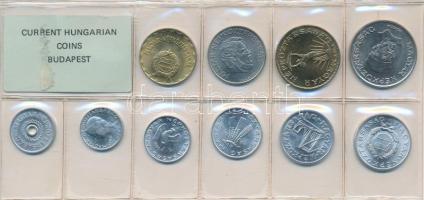 1989. 2f-20Ft 10db klf, érmés forgalmi sor fóliatokban T:1