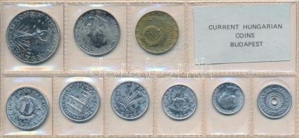 1978. 2f-10Ft 9db klf, érmés forgalmi sor fóliatokban T:1