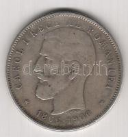 Románia 1906. 5L Ag "Jubileum" T:3 kis ph