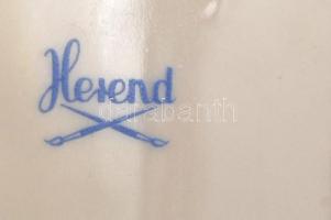 Herendi csipkebogyómintás kis tálka, kézzel festett, hibátlan, jelzett, 8x11x1,5 cm