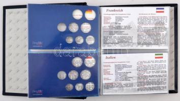 "Europa" érmetartó album 10db berakólappal és tájékoztatókkal, érmék nélkül, gerincen sérü...