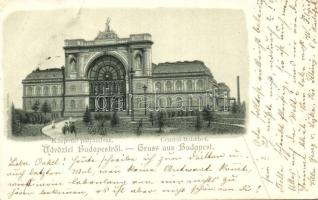 1898 Budapest VII. Keleti pályaudvar, litho (EB)