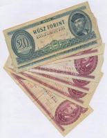 20db-os vegyes forint bankjegy tétel T:vegyes