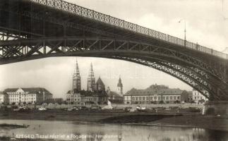 1936 Szeged, Tisza híd, Fogadalmi templom, Pető Ernő photo (b)