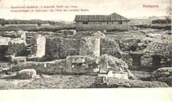 Budapest III. Aquincum, ásatások, a második fürdő egy része