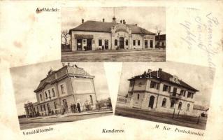 Kenderes, Kultúrház, vasútállomás, postahivatal (r)