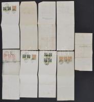 Sárvár 1925-1931. 9db kitöltött és kitöltetlen váltó bélyegzésekkel, okmánybélyegekkel T:III