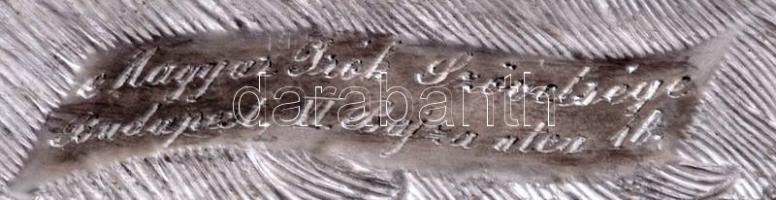 A Magyar Írók Szövetsége alumínium tollszára, tollheggyel, feliratozva, h: 25,5 cm