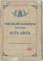 ~1908-1940. 3db klf betétkönyv, közte "Magyar Királyi Postatakarékpénztár Budapest" (2xklf...