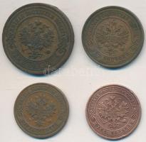 Orosz Birodalom 1905. 1k Cu + 1910. 1k Cu + 1914. 2k Cu + 1916. 3k Cu T:2,2-
Russian Empire 1905. 1...