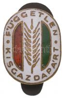 ~1920-1930. "Független Kisgazdapárt" zománcozott fém gomblyukjelvény (15x12mm) + tagsági i...