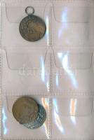 14db-ból álló vegyes fém és bronz sportérem gyűjtemény műbőr albumba rendezve, főleg 1930-as évekből...