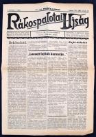 1939 A Rákospalotai Újság c. újság induló száma
