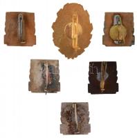 ~1960-1980. "Hűséggel a nép egészségéért" zománcozott fém jelvény arany, ezüst és bronz fo...