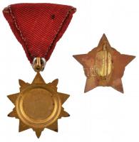 ~1960. "Munkásőr" szolgálati zománcozott jelvény 5 év szolgálat után sérült tokban + 1970....