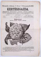 1867 Kertészgazda, mezőgazdasági ... szaklap. Szerk.: Girókuti P. Ferenc. 3. évf. 24. sz. Pest, Emich Gusztáv. Érdekes írásokkal, illusztrációkkal