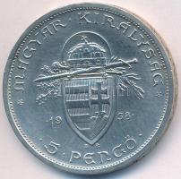 1938. 5P Ag "Szent István" T:2 ph., polírozott
Adamo P8.1