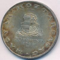 1948. 20Ft Ag "Táncsics" T:2,2- kis patina
Adamo EM3